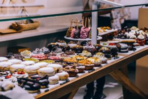 doughnuts, desserts, pastries
